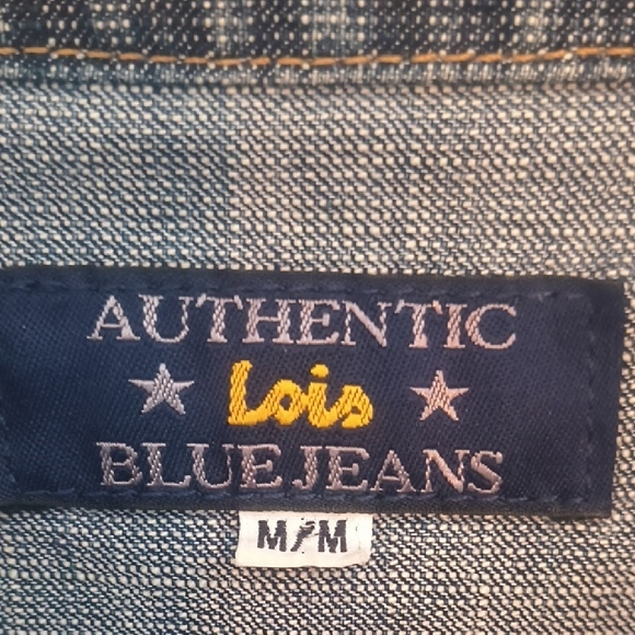 Vintage Lois Jeans Authentic Denim Jean Jacket - Womens Medium - Picture 5 of 12